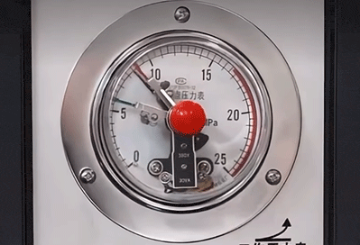 Pressure meter setting
